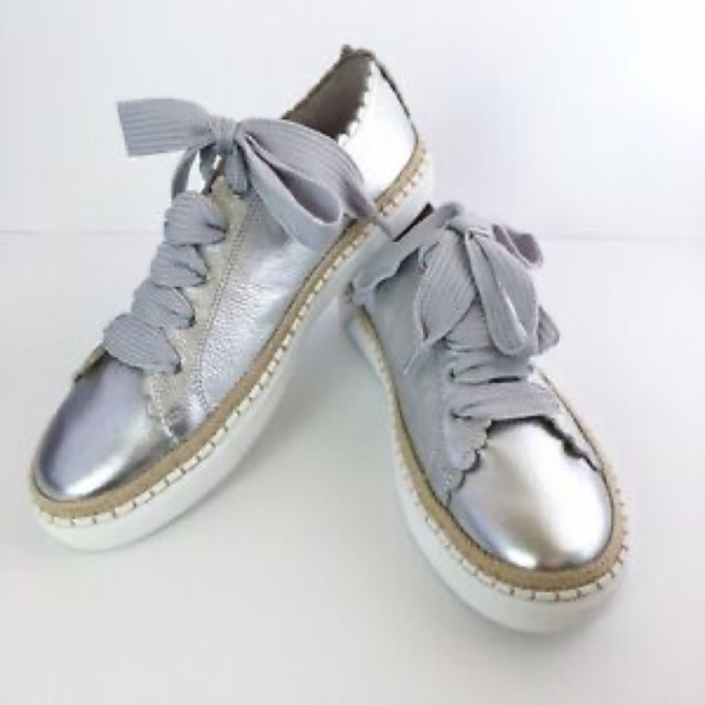Kate Spade leather espadrille sneakers